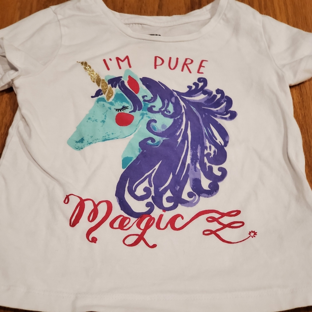 Unicorn Tee Shirt 3T Spotted Zebra - Picture 4 of 9